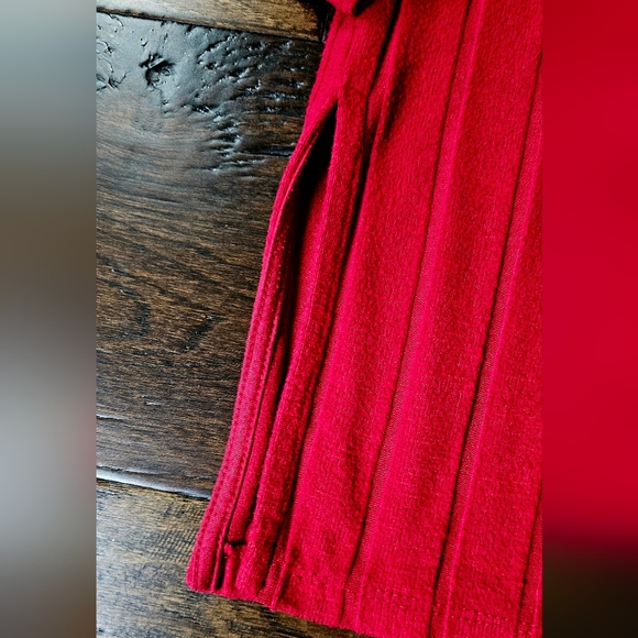 Anthropologie Red Knit Top Large - Picture 6 of 8